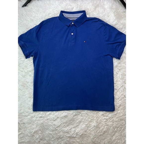 Tommy Hilfiger Other - Tommy Hilfiger Men's TH Lux Interlock Blue Custom Fit Polo Shirt Size:‎ L
